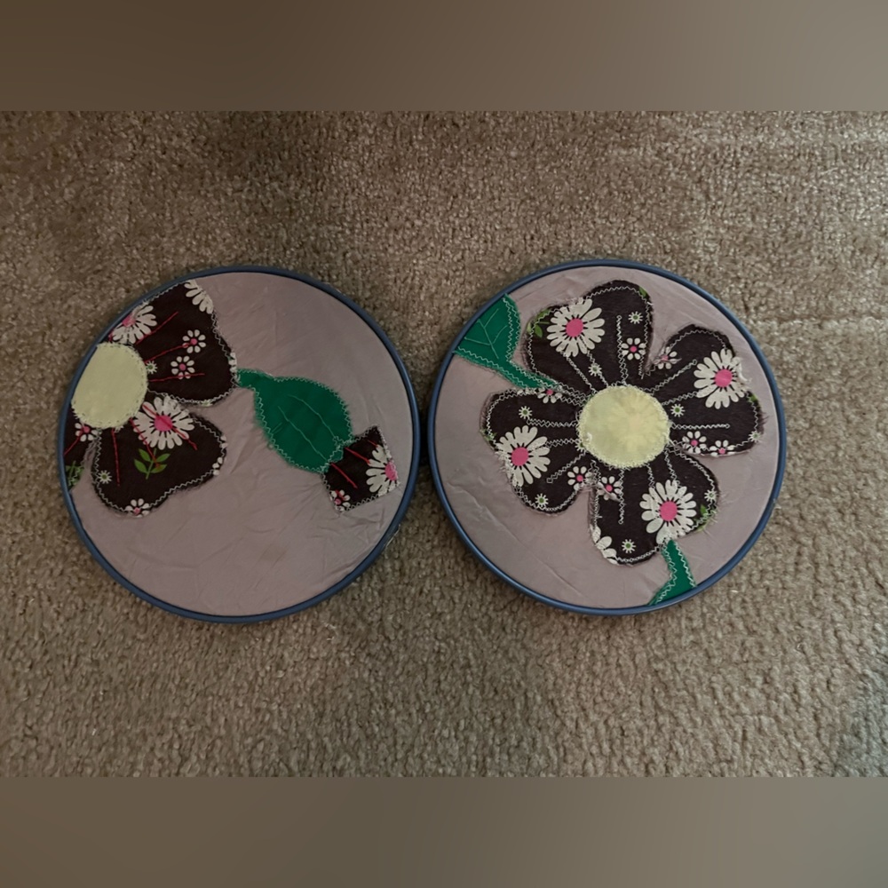 Floral Wall Embroidery Hoop Set